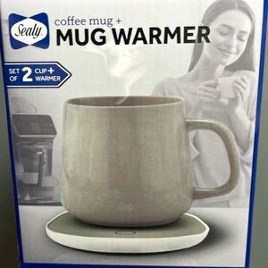 Sealy Coffee Mug with Mug Warmer Set, New in box Sealed